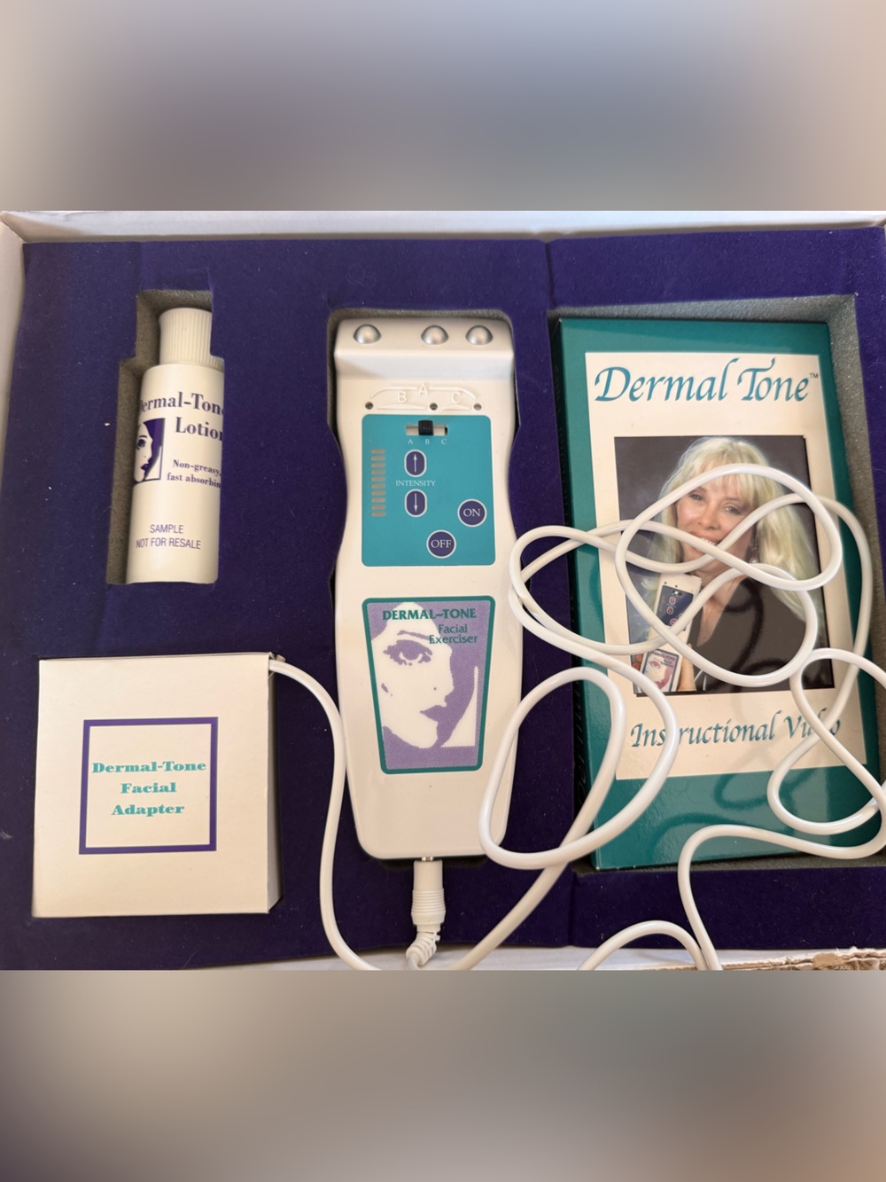 Vintage Dermal-Tone Facial Exercise Device Kit NEW In Box
